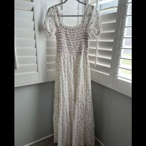 Storia - Red Dress - Smocked Maxi Dress